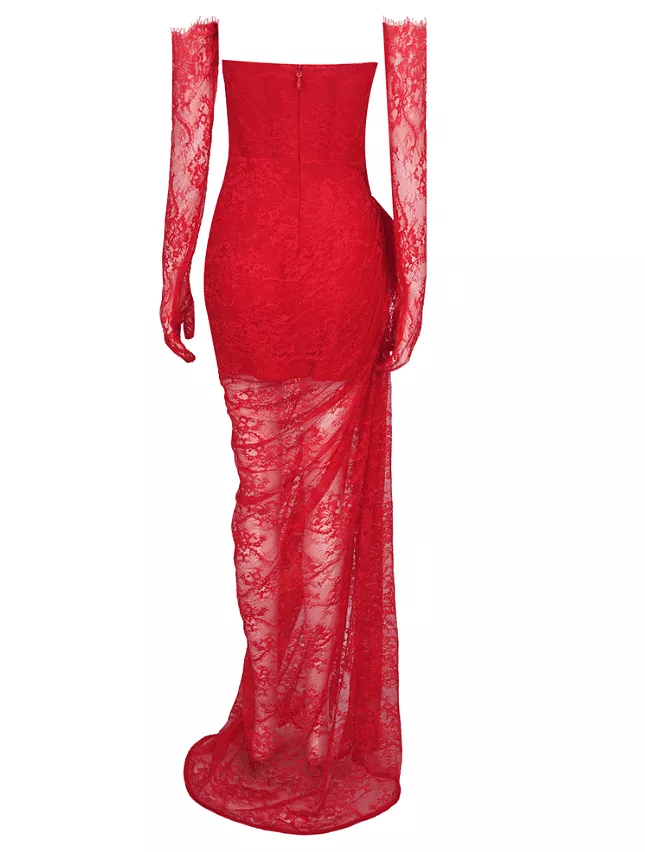 Maro Red Maxi Dress