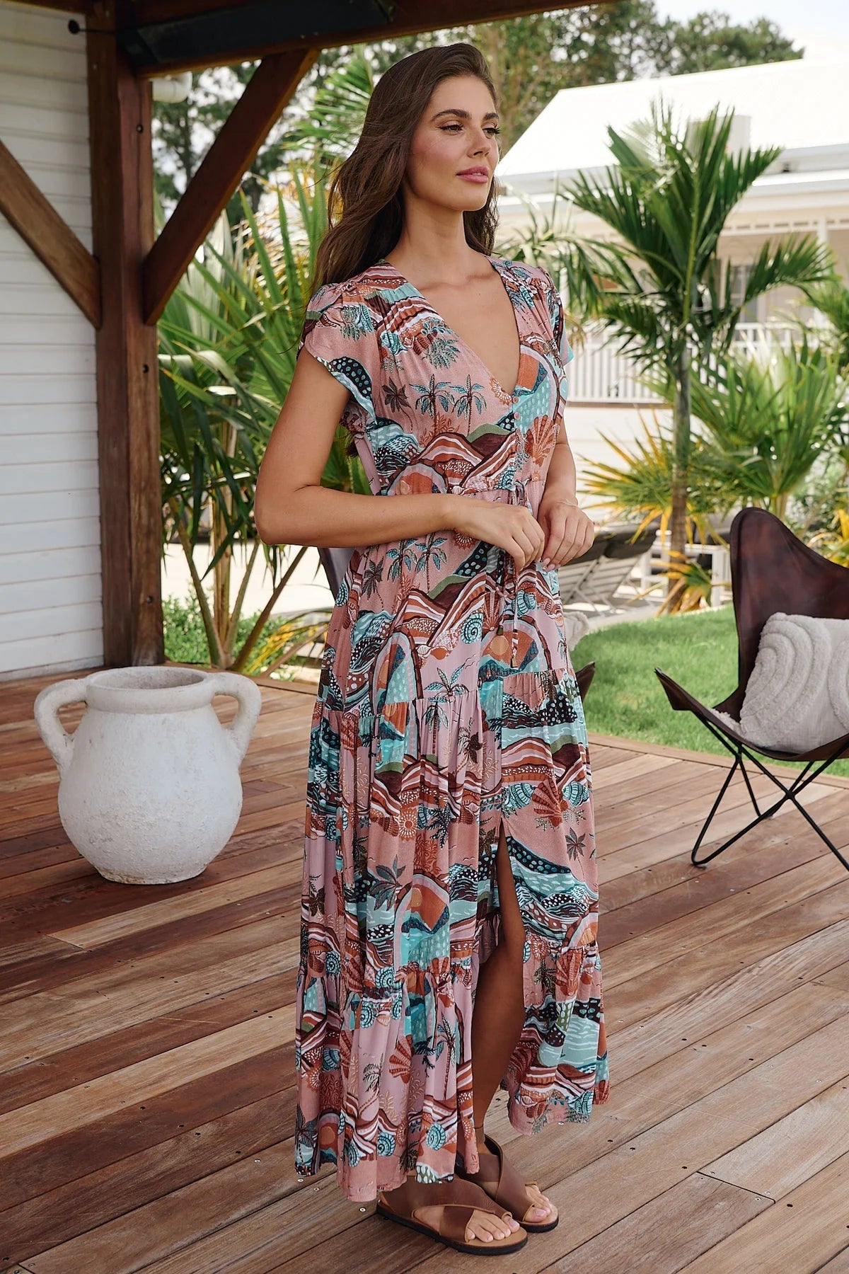 Melissa Maxi Dress - Lakeside Serenity Collection