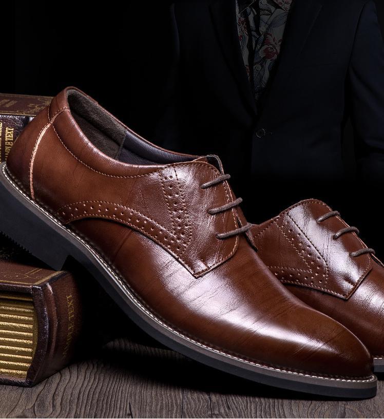 Men Bullock Business Dress Shoes