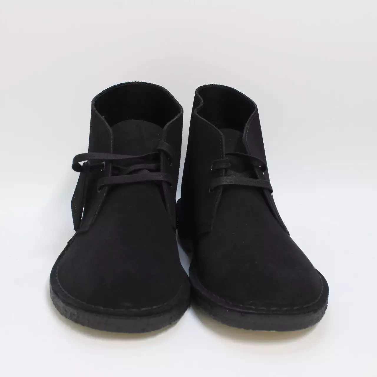 Mens Clarks Originals Mens Desert Boots Black Suede