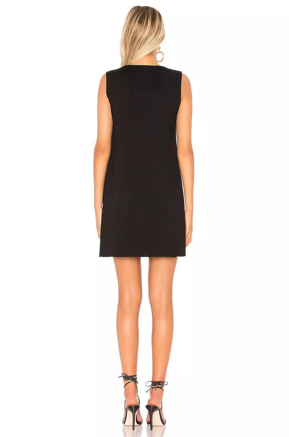 Michael Lauren Baldwin Cut Out Tank Dress Black