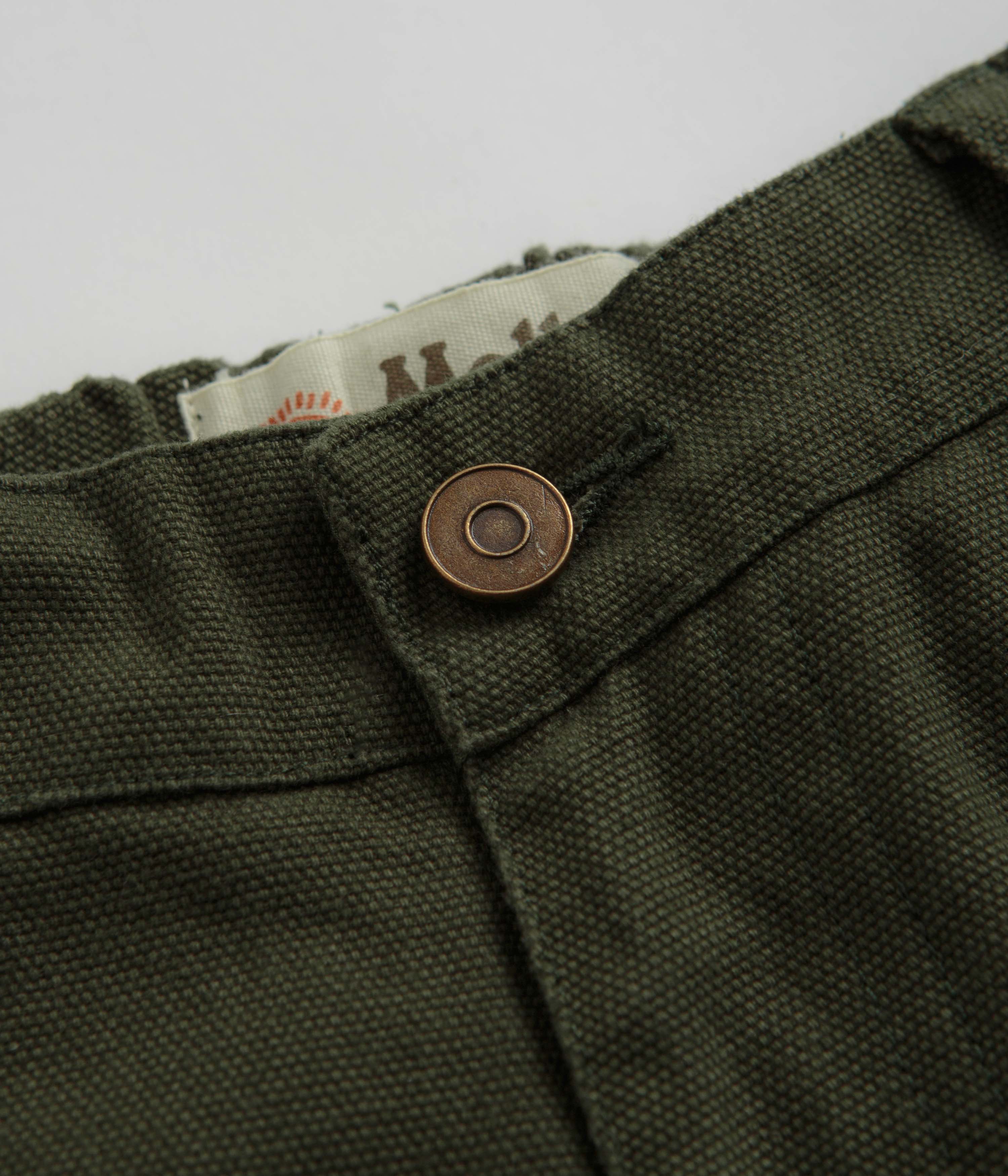 Mollusk Canvas Work Pants - Rover Green