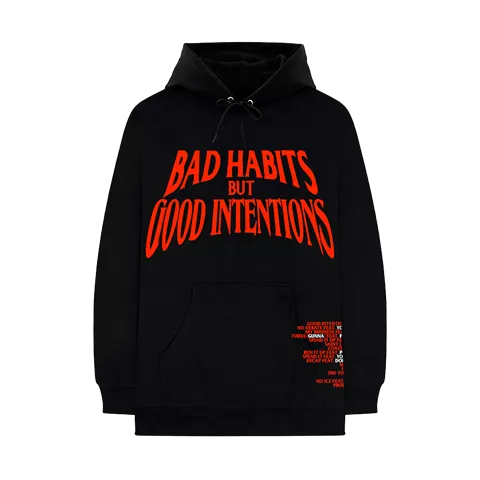 Nav x Vlone Bad Habits Hoodie Black