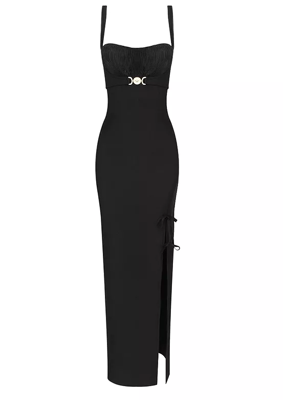 Noor Black Maxi Dress