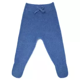 oh baby! Footed Fuzzy Knit Pants - Blue