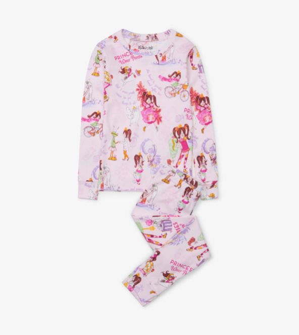 Pajamas and Book Set - Princesses Wear Pants