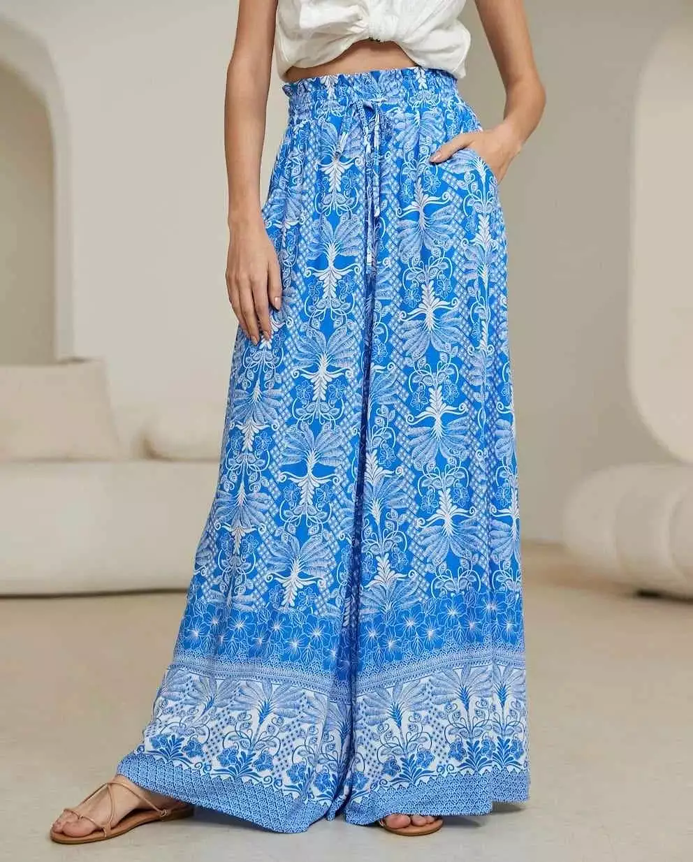 Palazzo Pants - Santorini