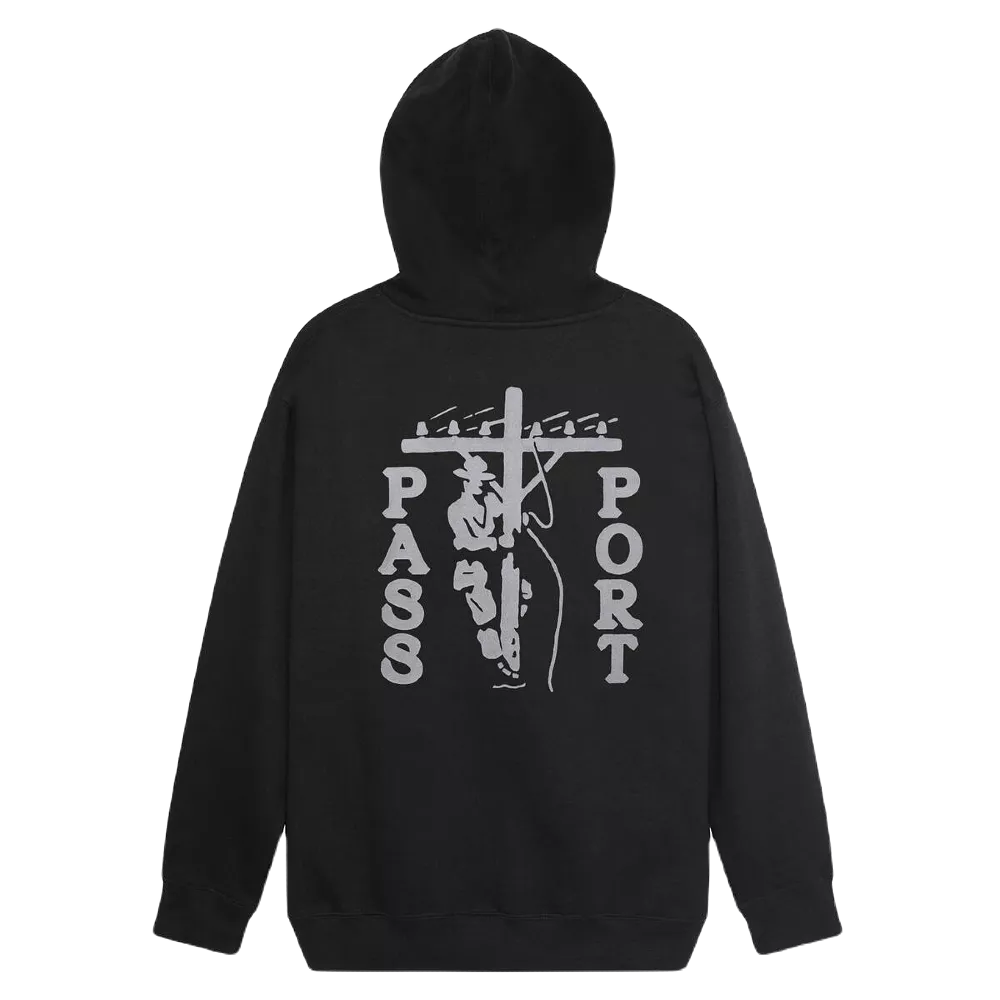 Pass Port Line~Worx Hoodie Black