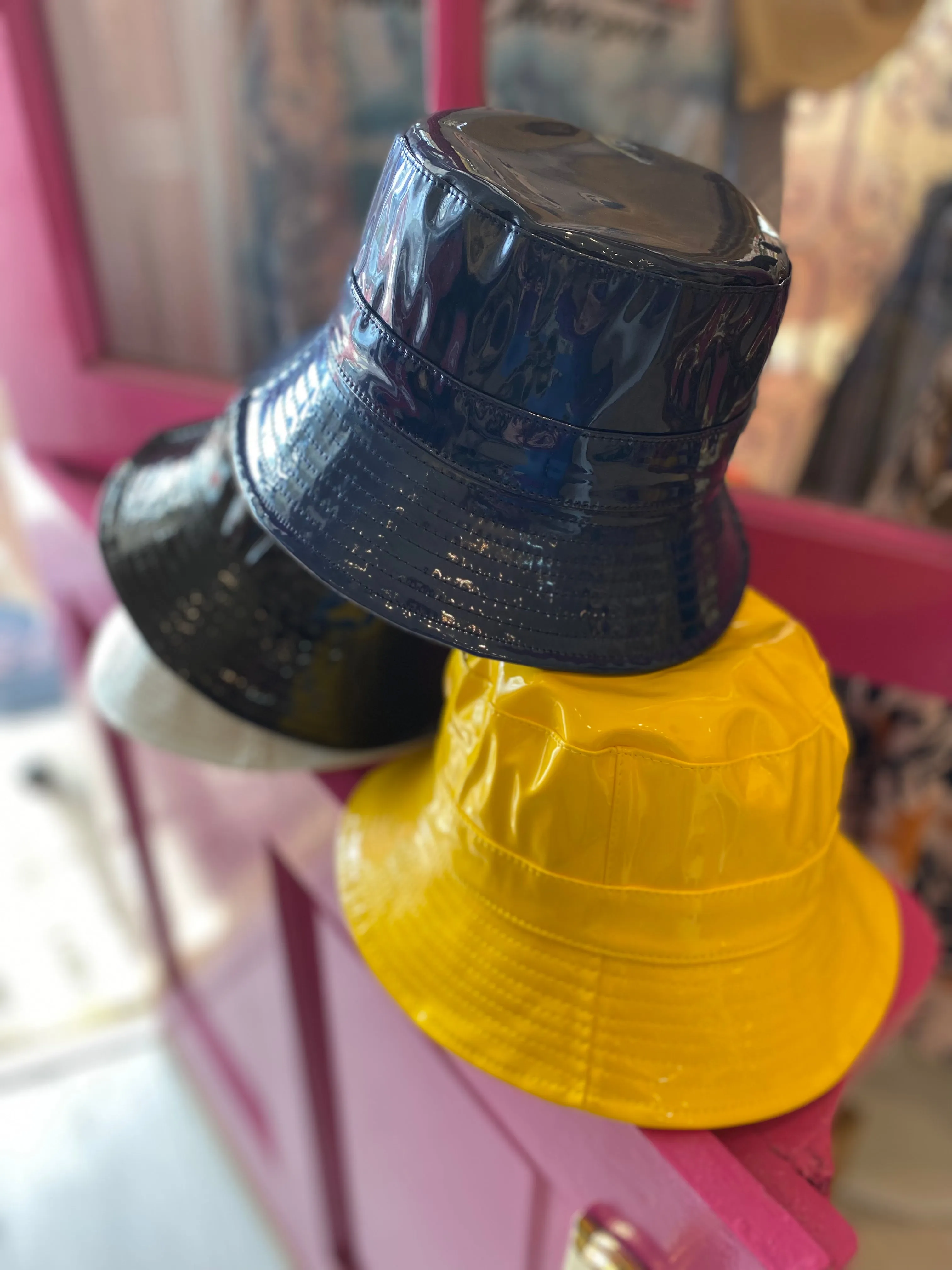 Patent Bucket Hats