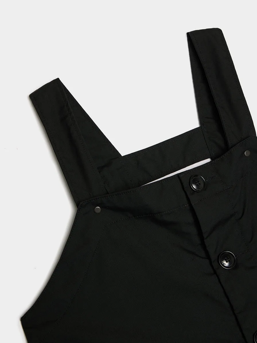 PC Poplin Overalls, Black