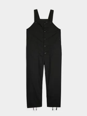 PC Poplin Overalls, Black