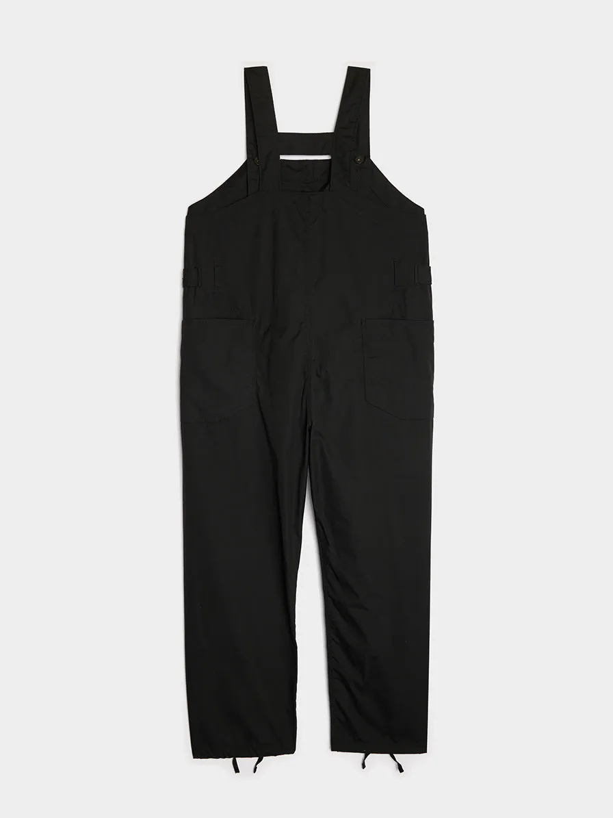 PC Poplin Overalls, Black