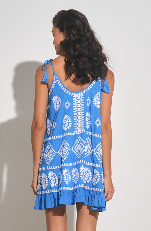 Petra Dress -- Blue