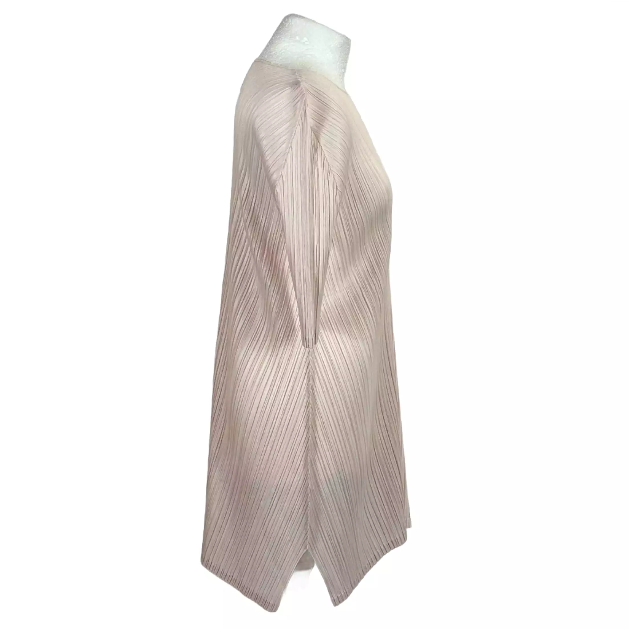 Pleats Please Issey Miyake Baby Pink Flared Midi Dress Sz5 XS/S/M/L/XL