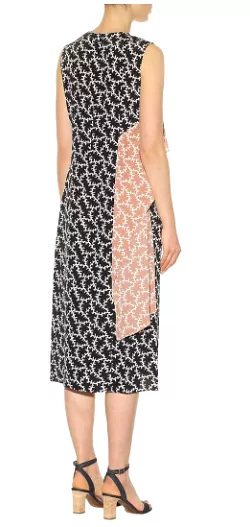 Printed Abstract Silk Dress