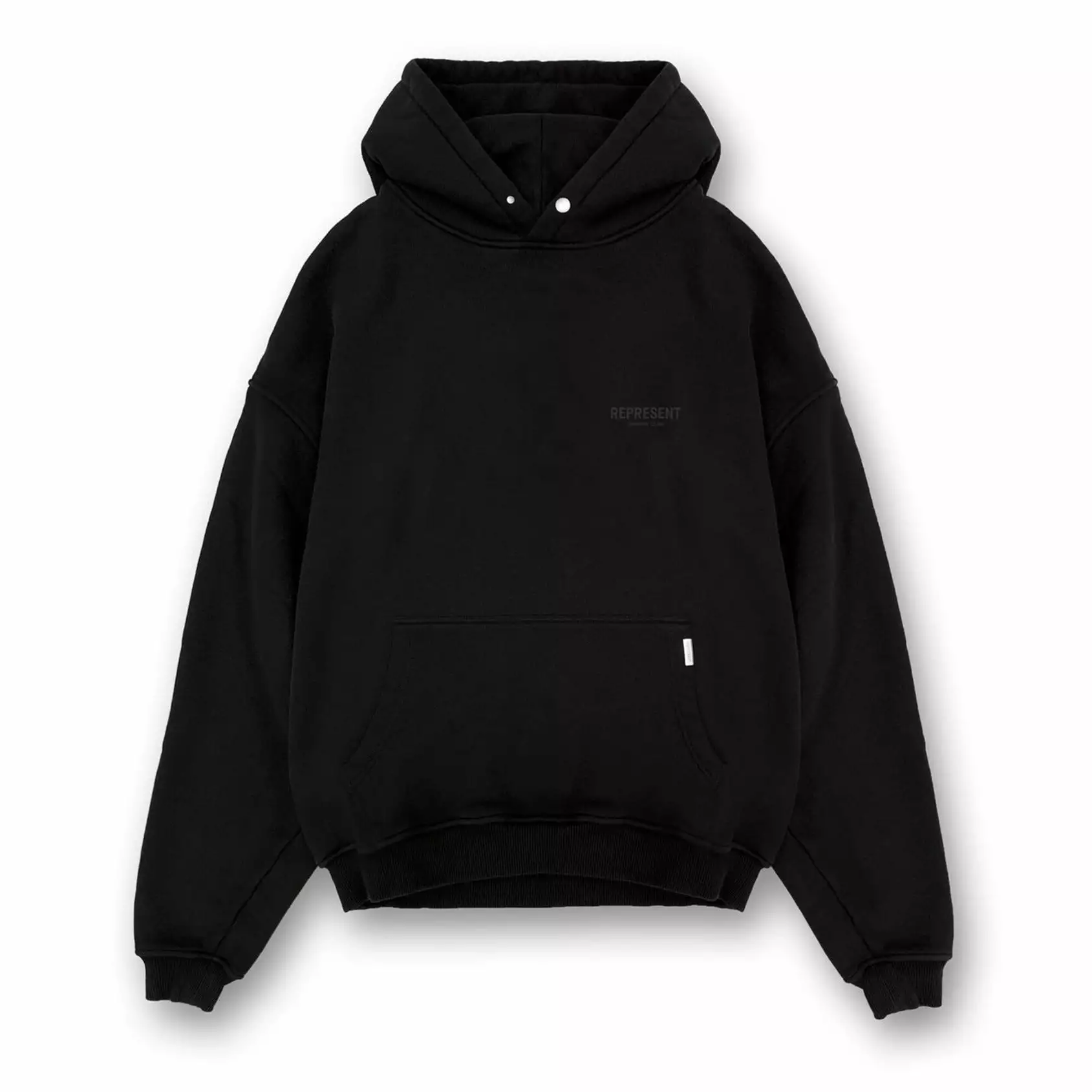 Represent Owners Club Logo Hoodie Black Reflective