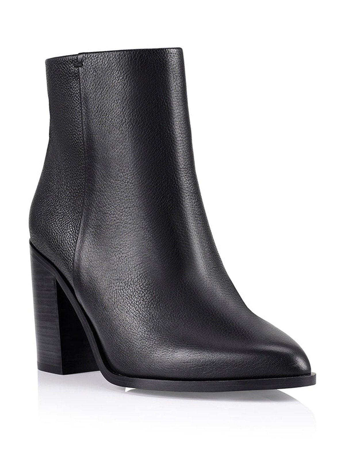 Ria Ankle Boots - Black Leather