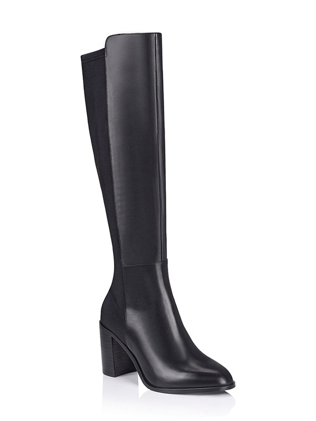 Rixie Tall Boots - Black Leather