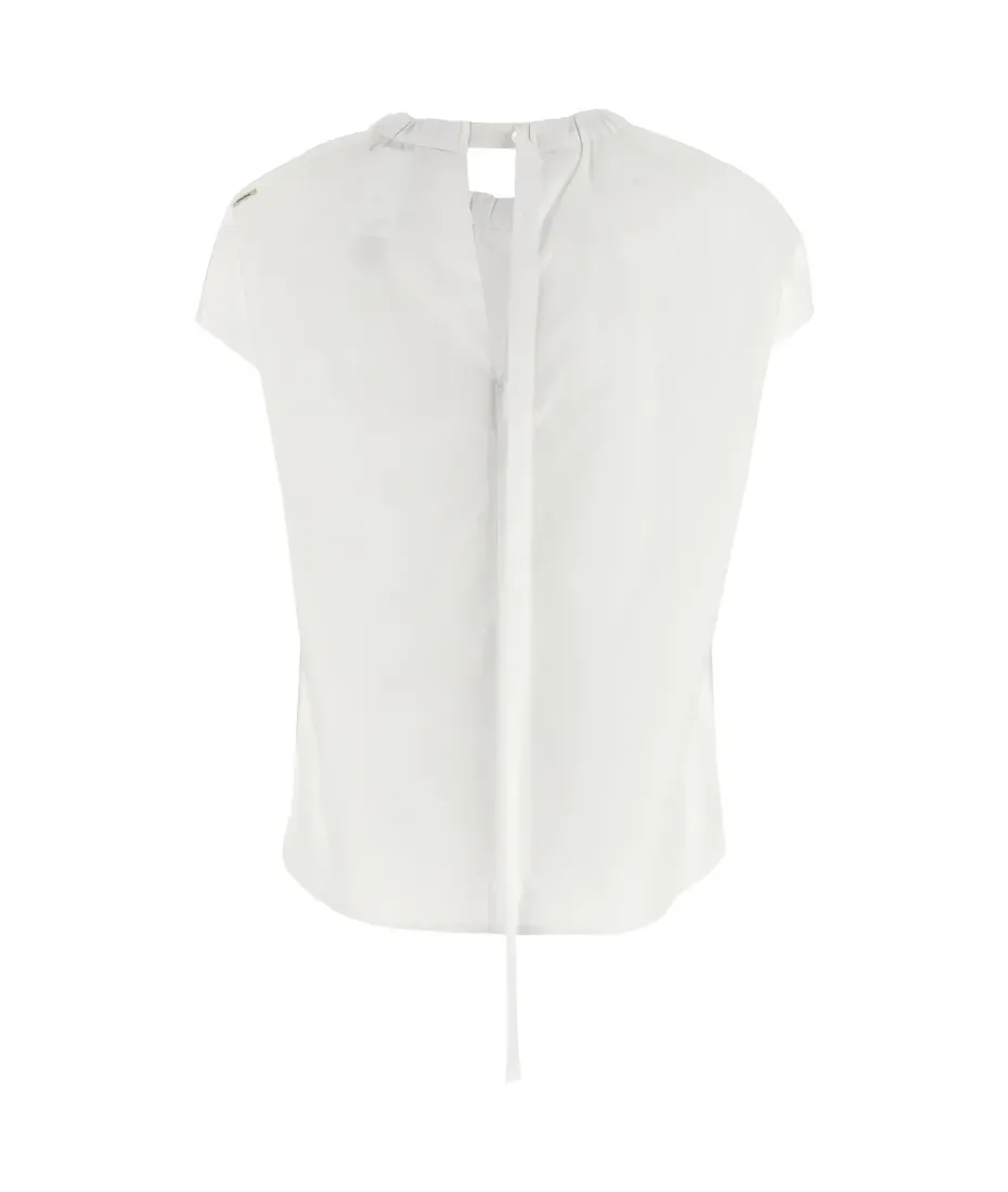 S Max Mara  |Plain Cotton Short Sleeves Shirts & Blouses