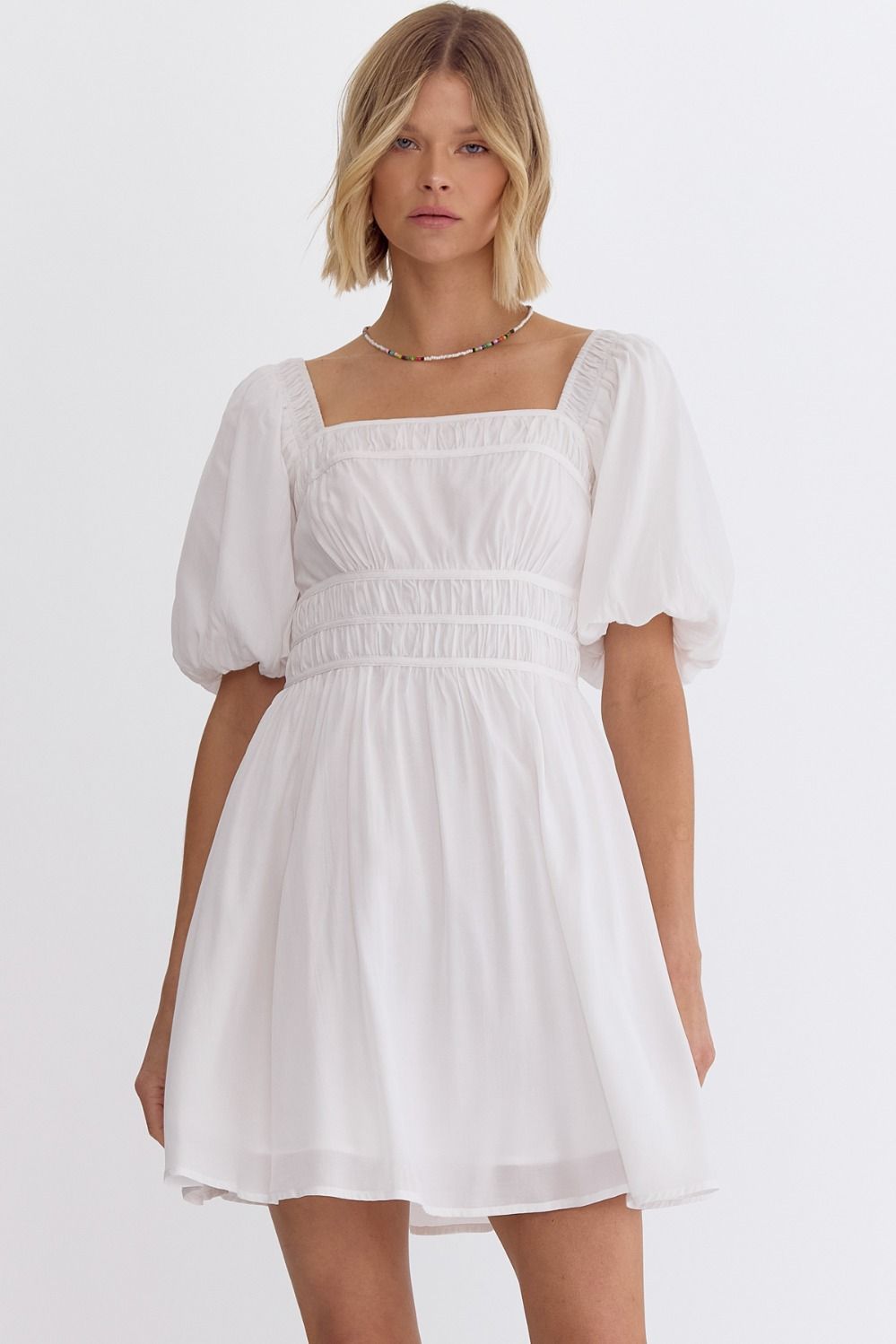 Set You Free Dress Off White