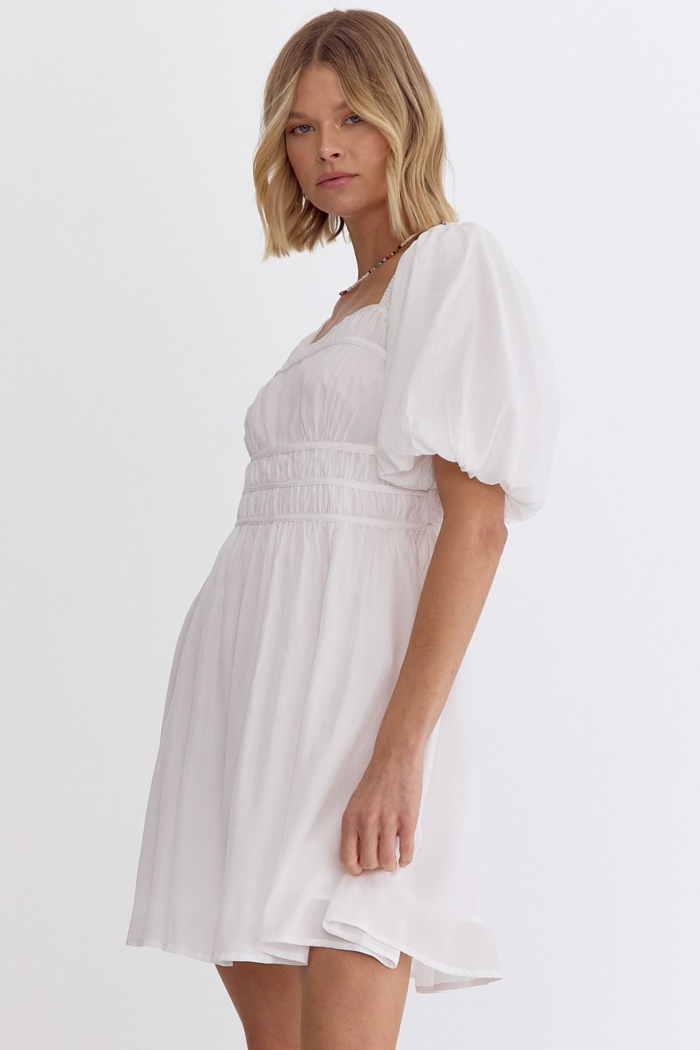 Set You Free Dress Off White