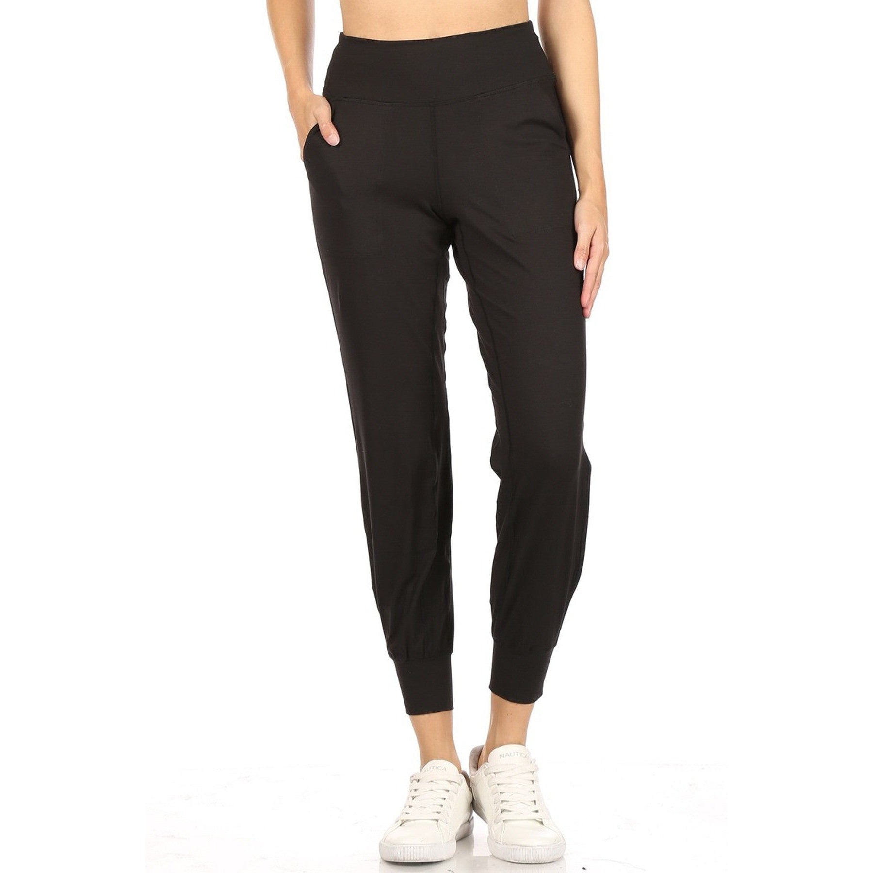 Soft Solid Black Active Joggers (S-XL)