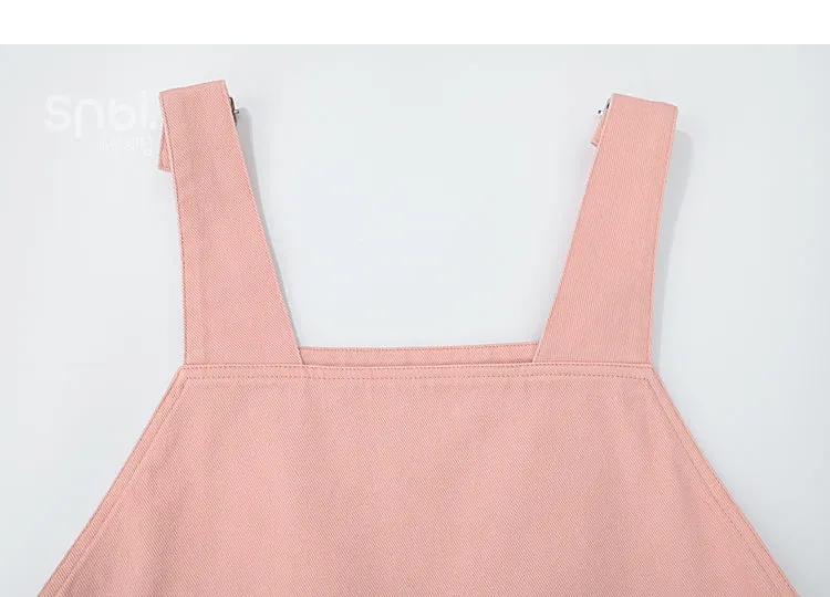 Soft Spring Pink Bears Overalls ON633