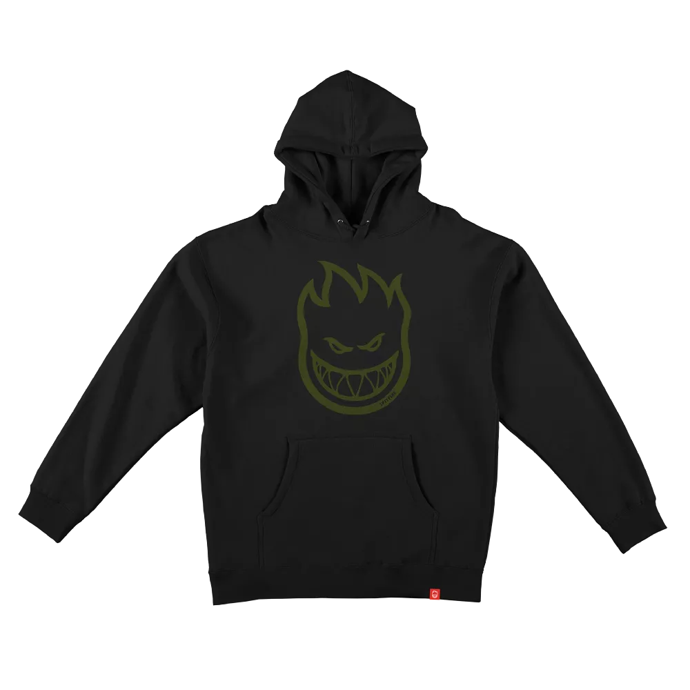 Spitfire Bighead Hoodie Black/Olive