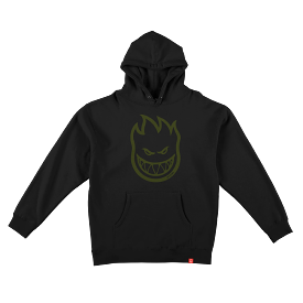 Spitfire Bighead Hoodie Black/Olive