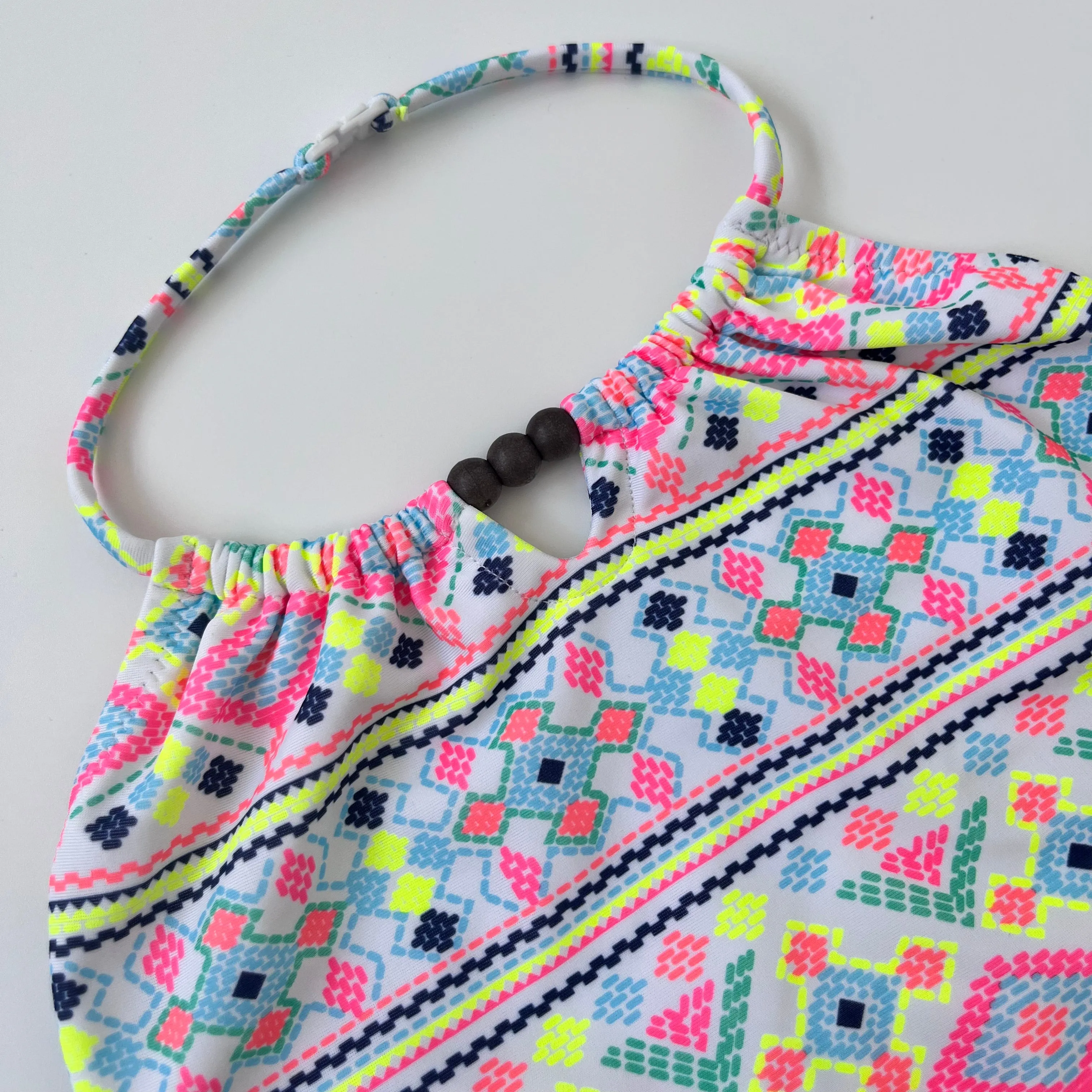 Sunuva Neon Aztec Swimsuit: 5-6 Years