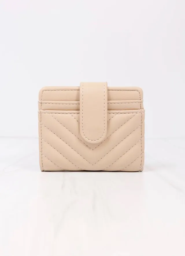 Tate Card Holder Wallet Nude V Quilted