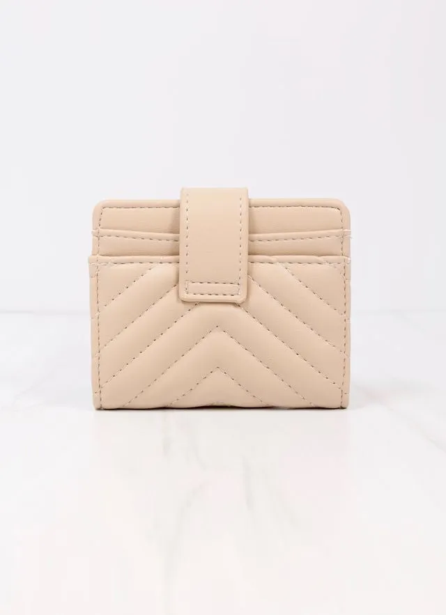 Tate Card Holder Wallet Nude V Quilted