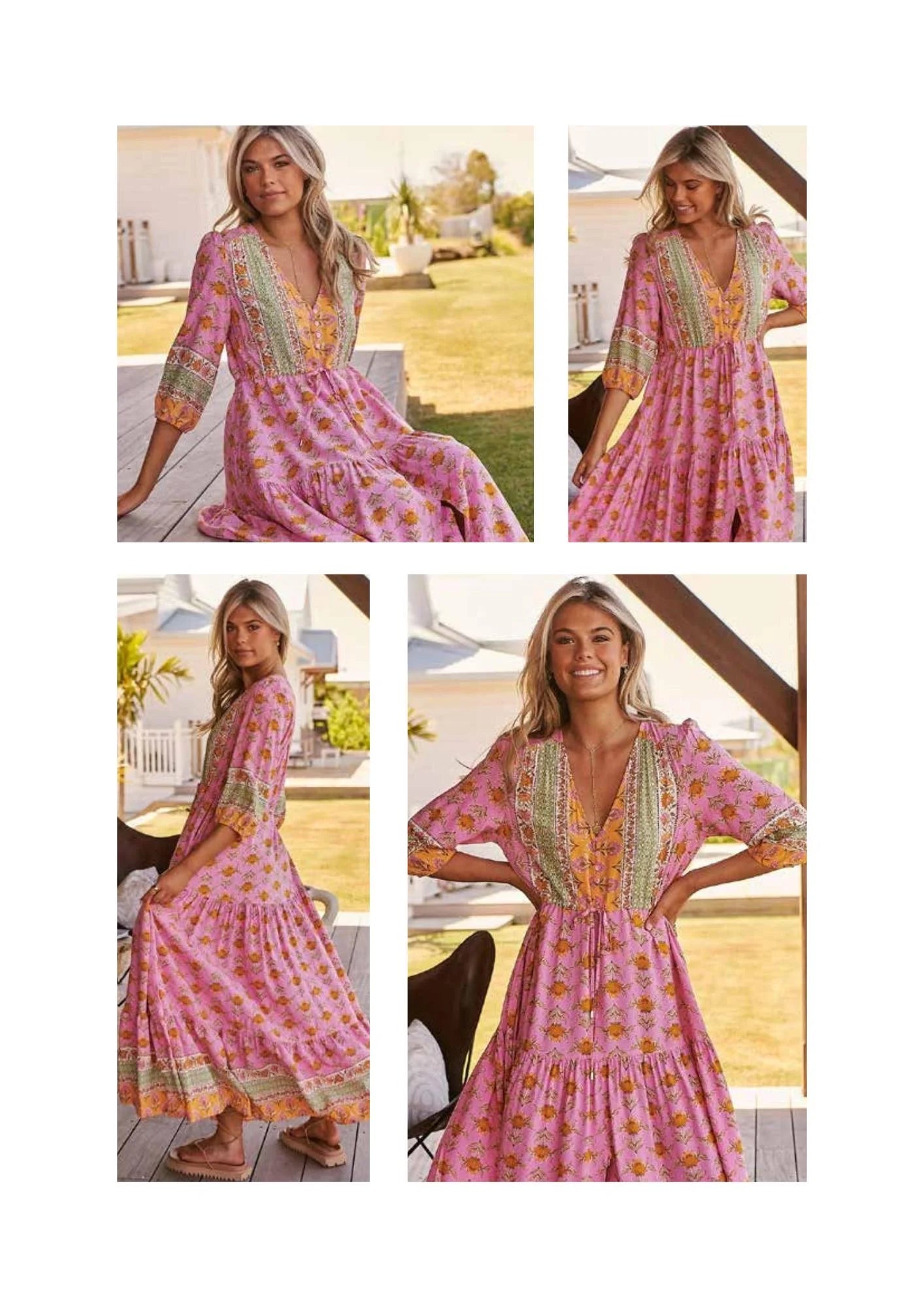 Tessa Maxi Dress - Blushing Meadow Collection