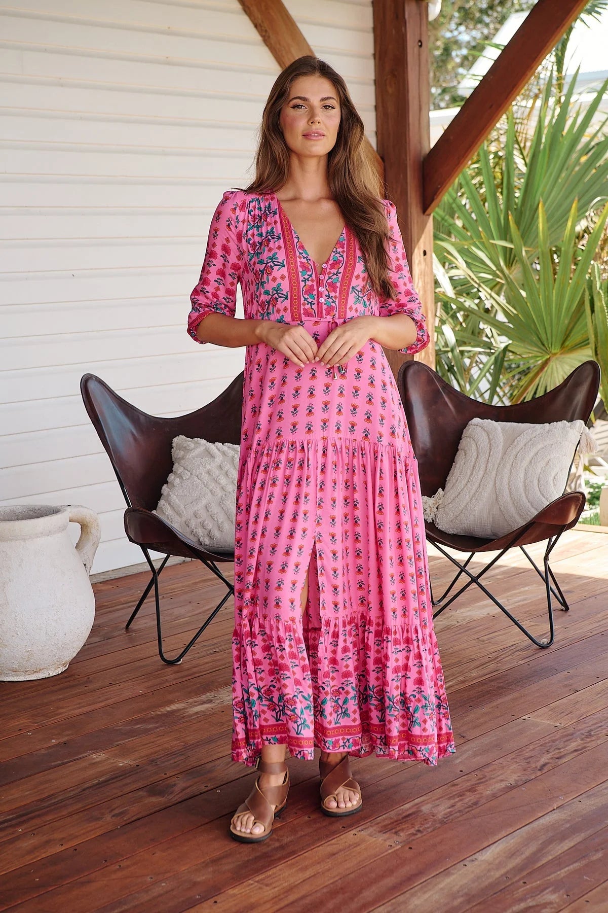 Tessa Maxi Dress - Raspberry Romance Collection