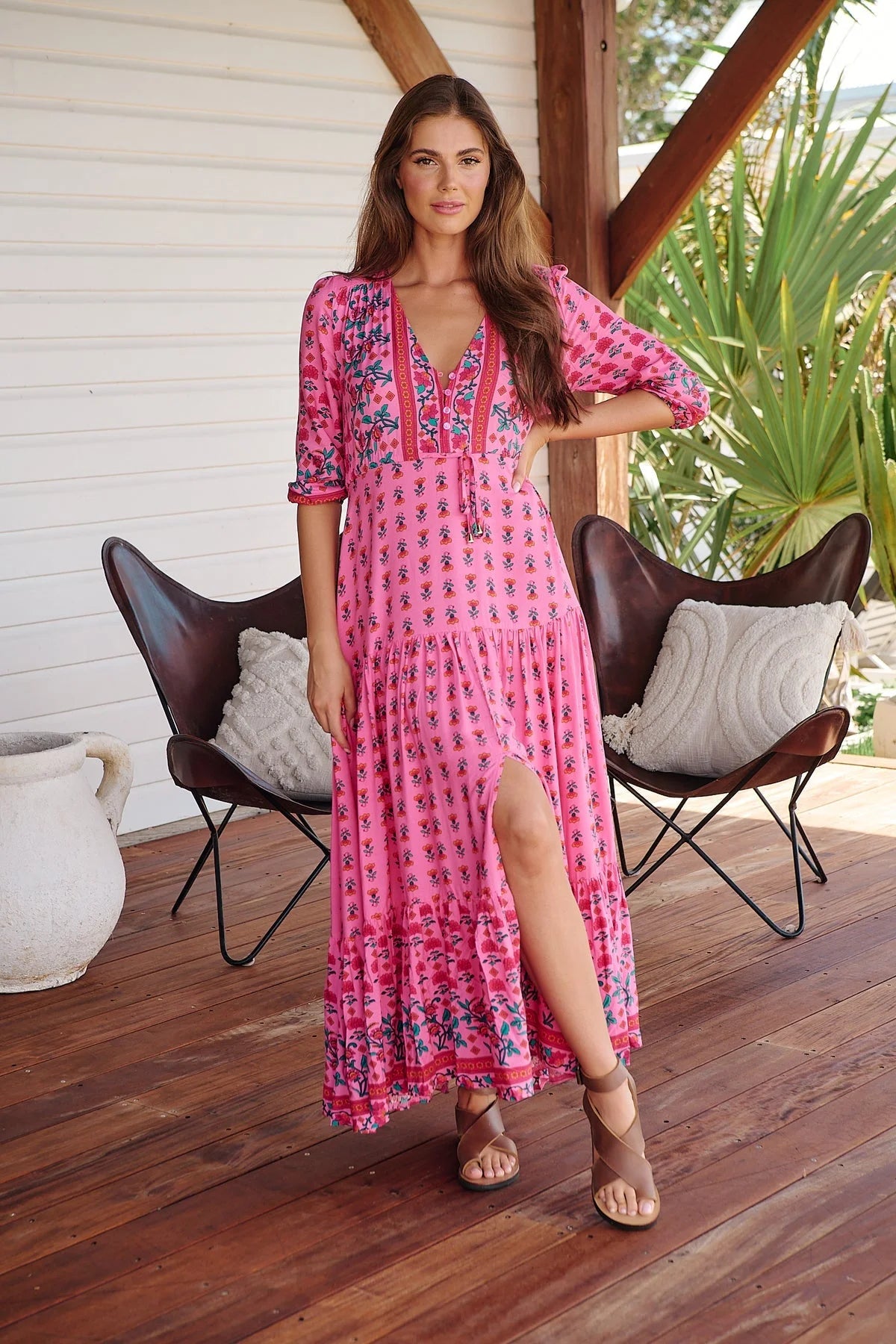 Tessa Maxi Dress - Raspberry Romance Collection