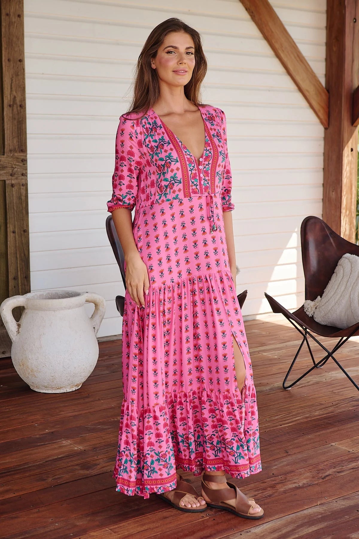 Tessa Maxi Dress - Raspberry Romance Collection