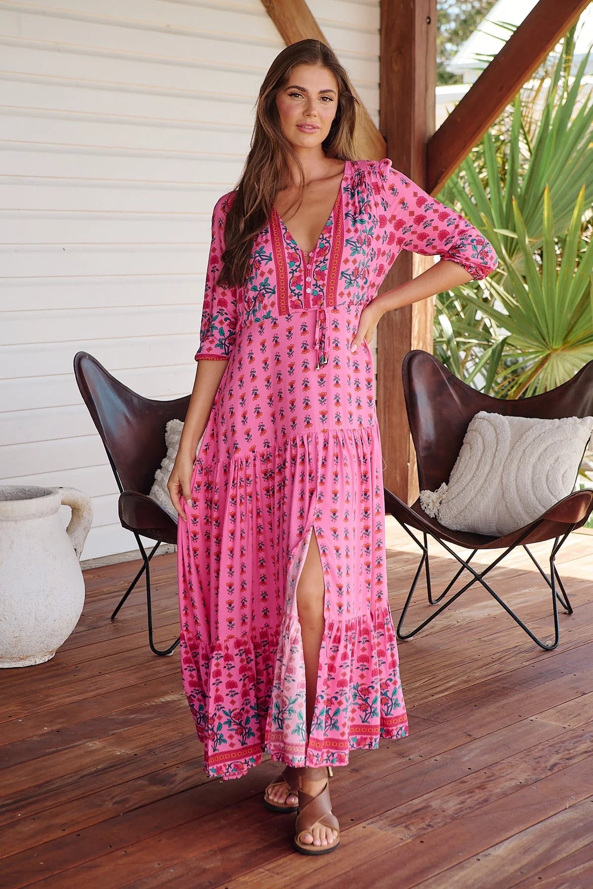 Tessa Maxi Dress - Raspberry Romance Collection