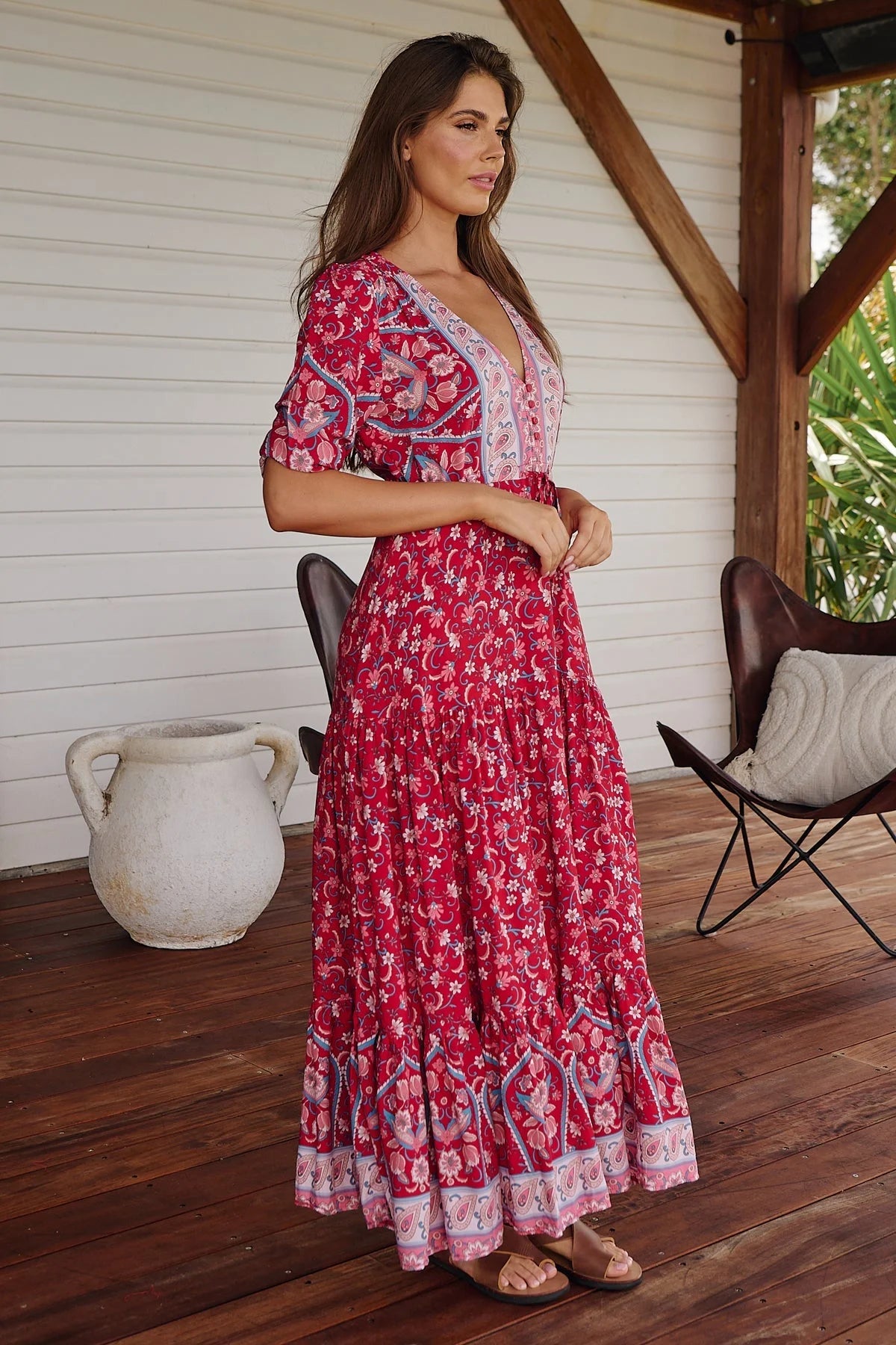 Tessa Maxi Dress - Ruby Rouge Collection