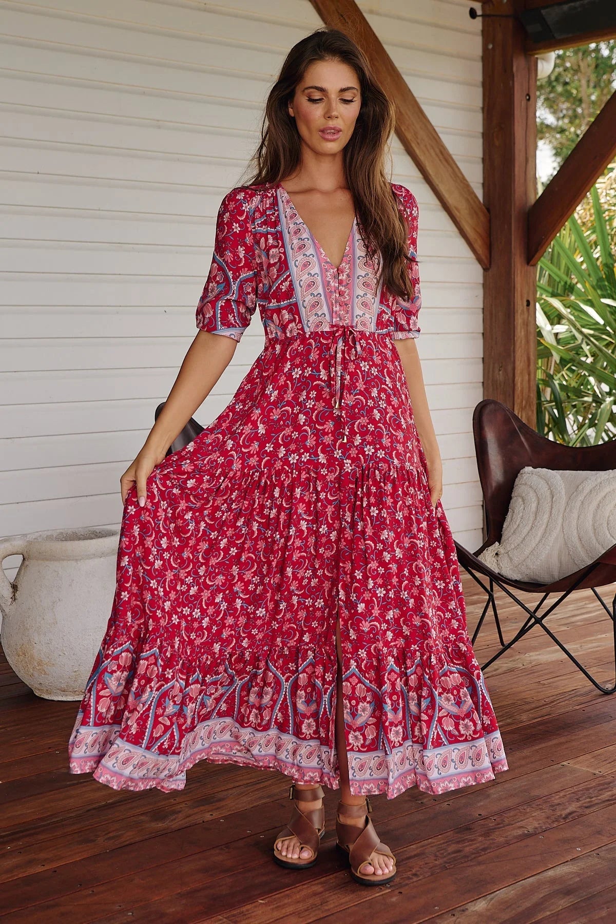 Tessa Maxi Dress - Ruby Rouge Collection