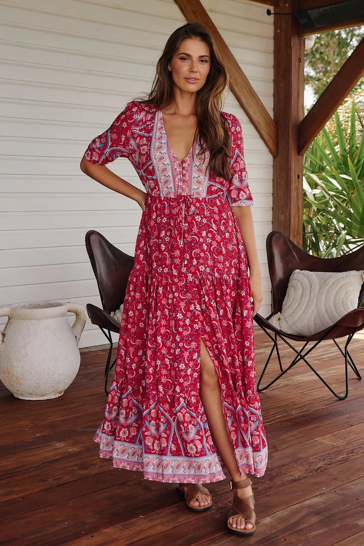 Tessa Maxi Dress - Ruby Rouge Collection