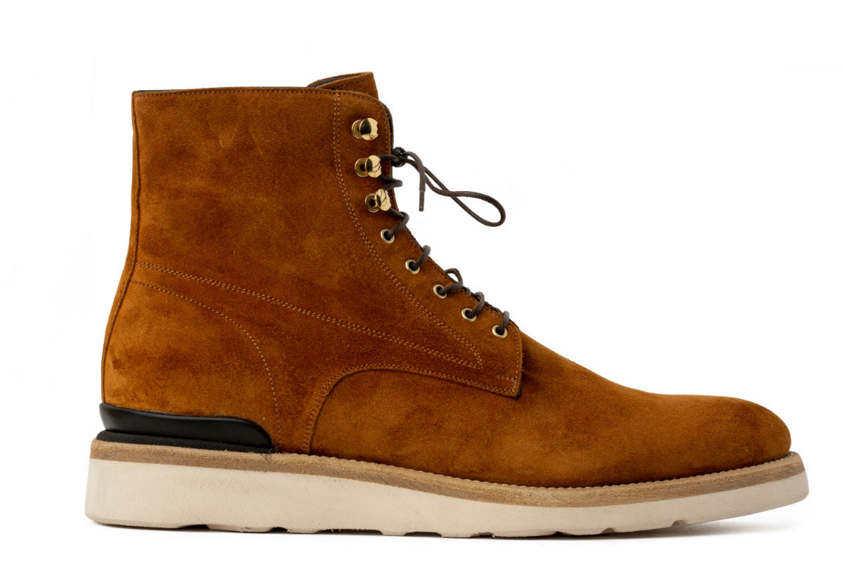 The Polo Suede Lace-Up Boot - Rum