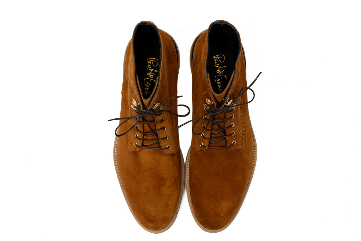 The Polo Suede Lace-Up Boot - Rum