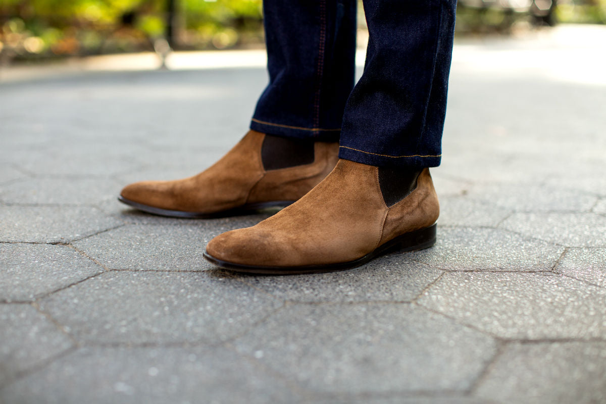 The Wayne Low-Cut Chelsea Boot - Martora Suede