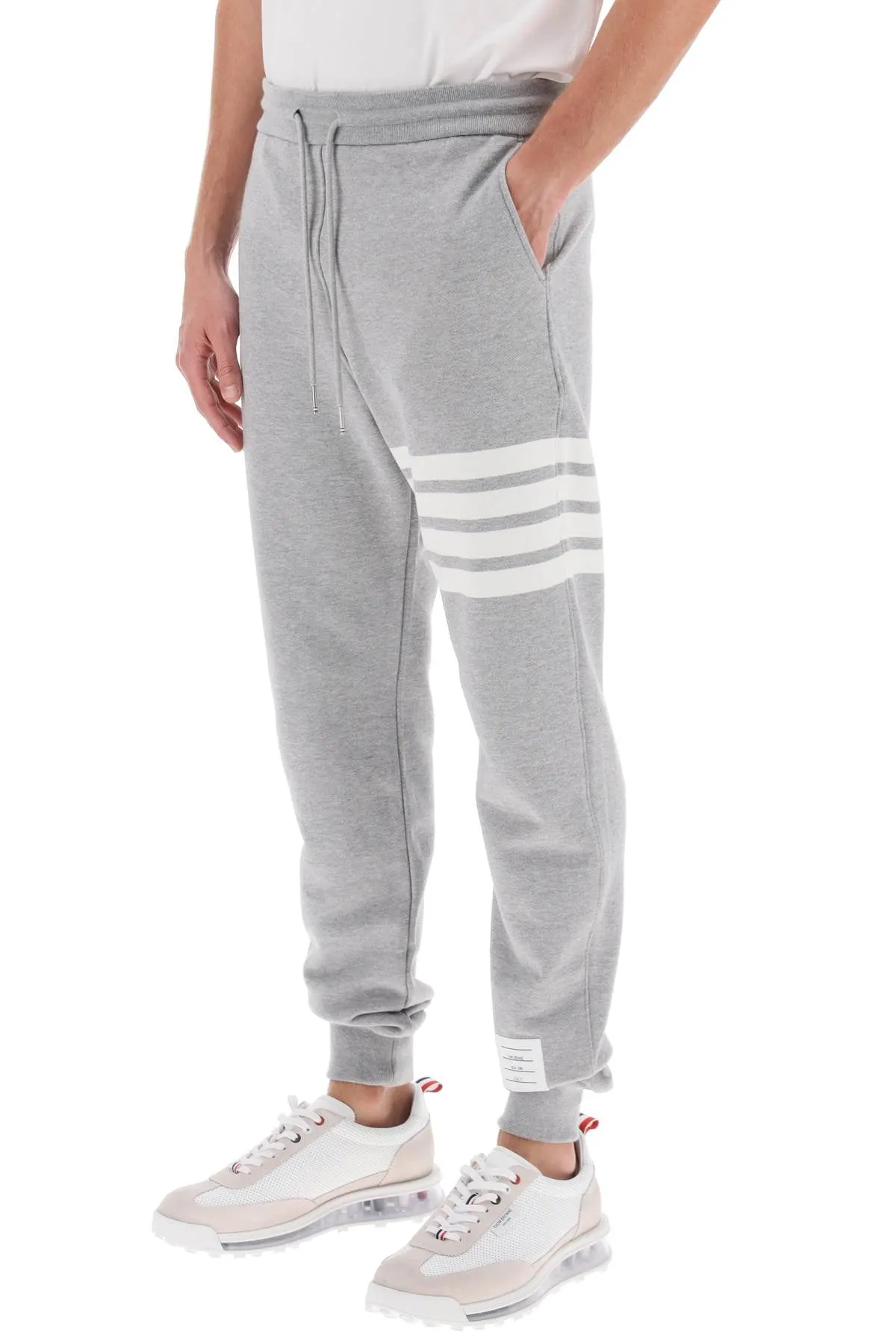 Thom Browne 4 Bar Joggers   Grey