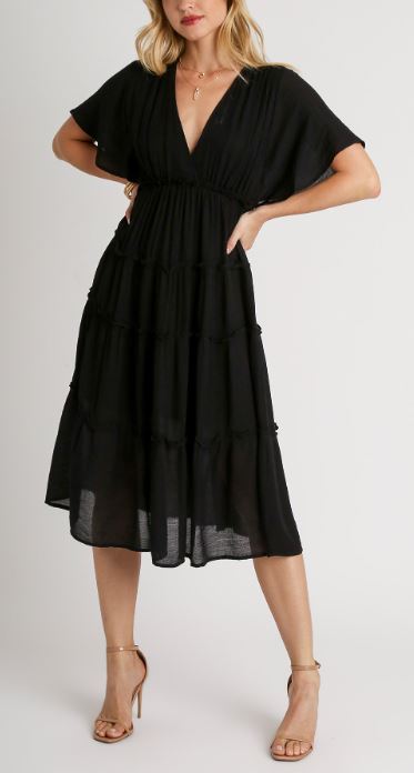 Umgee Tiered Midi Dress