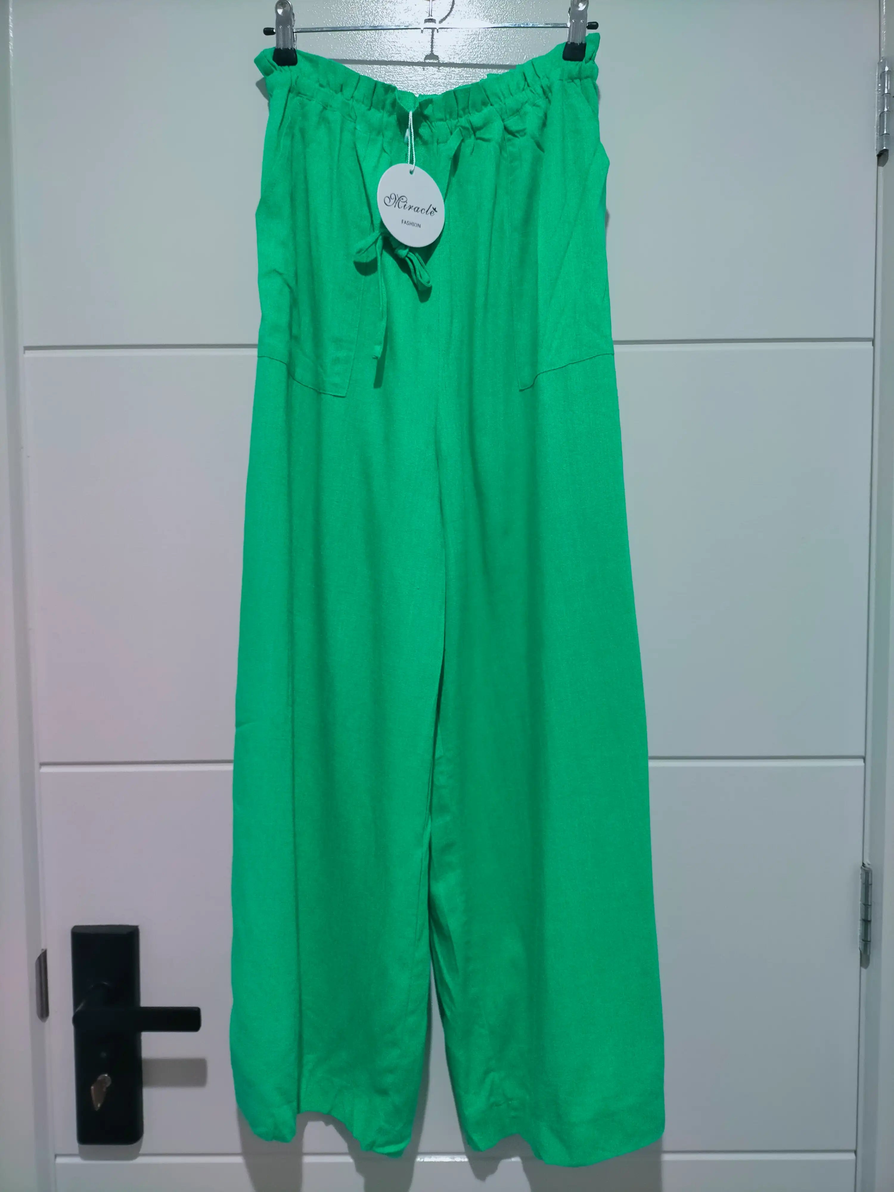 Vacation Linen Pants - Green