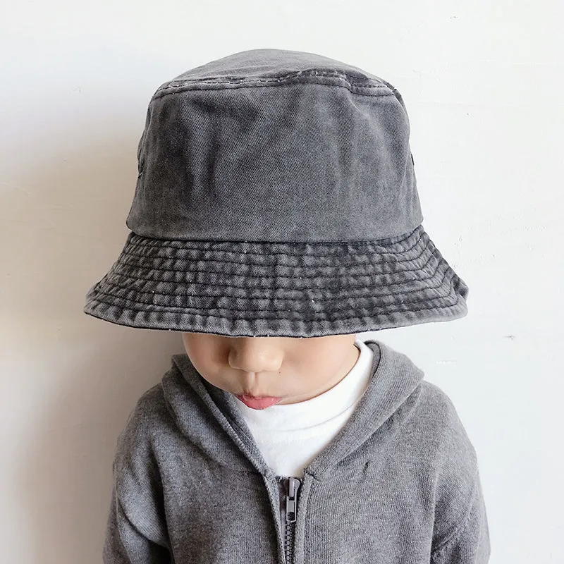 Washed Denim Bucket Hats Fashion Bob Caps Women Panama Bucket Cap