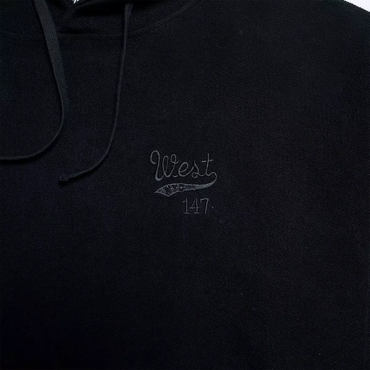 West NYC Reverse Terry Hoodie Black