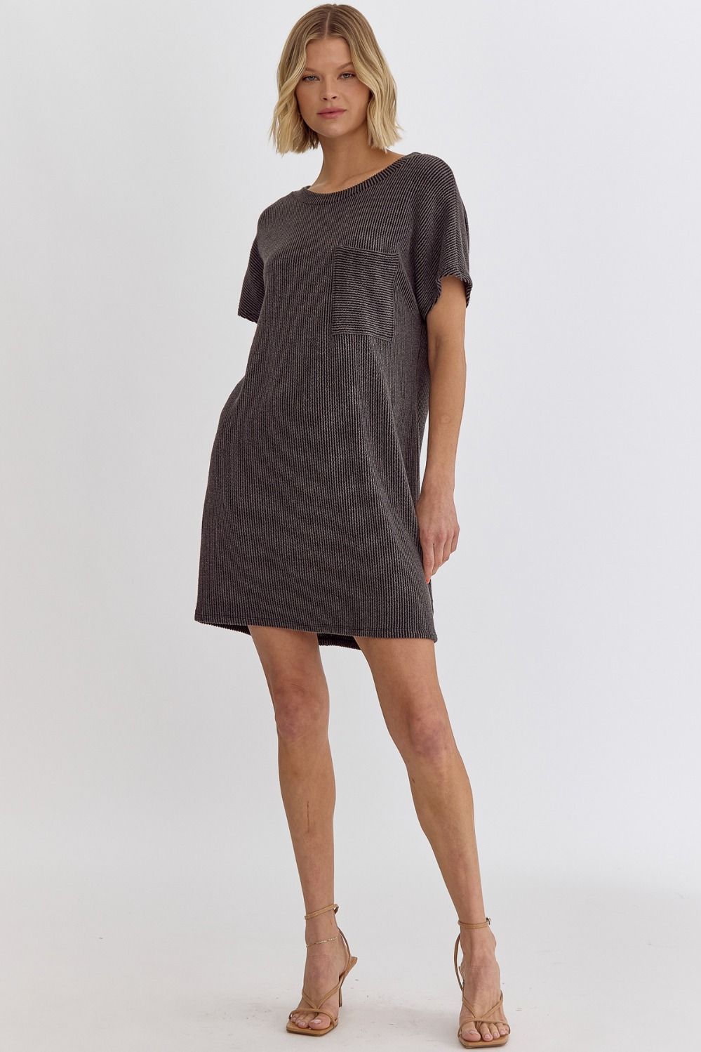 Wild At Heart Dress Charcoal