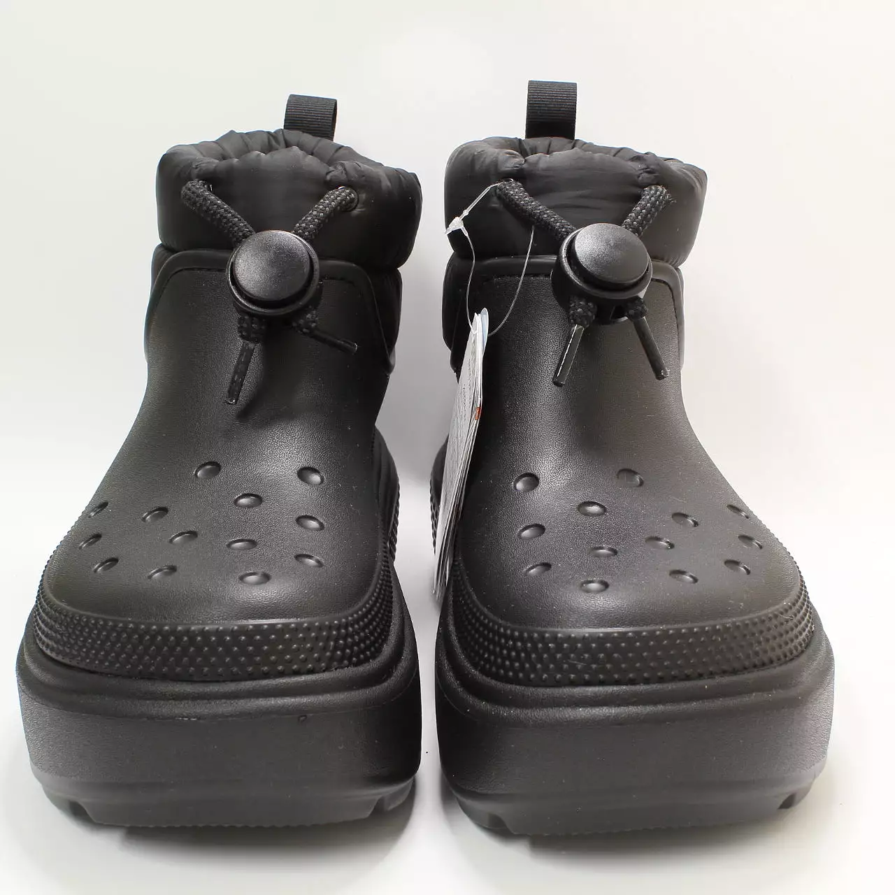 Womens Crocs Stomp Puff Boot Black